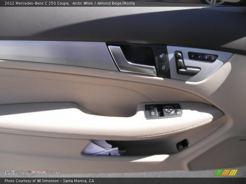 Arctic White / Almond Beige/Mocha 2012 Mercedes-Benz C 250 Coupe