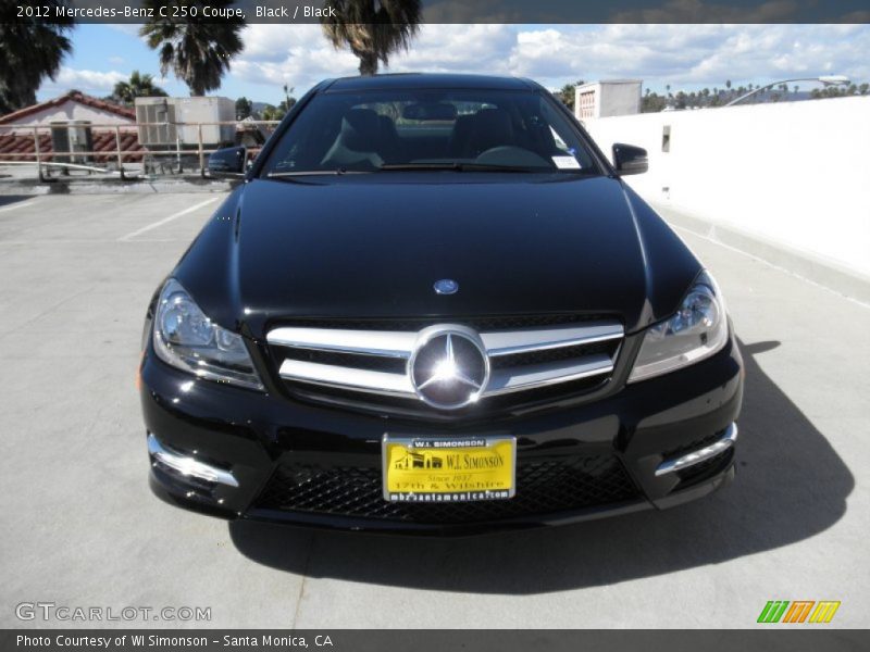 Black / Black 2012 Mercedes-Benz C 250 Coupe