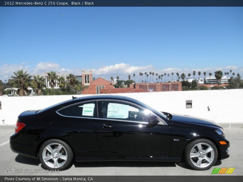 Black / Black 2012 Mercedes-Benz C 250 Coupe