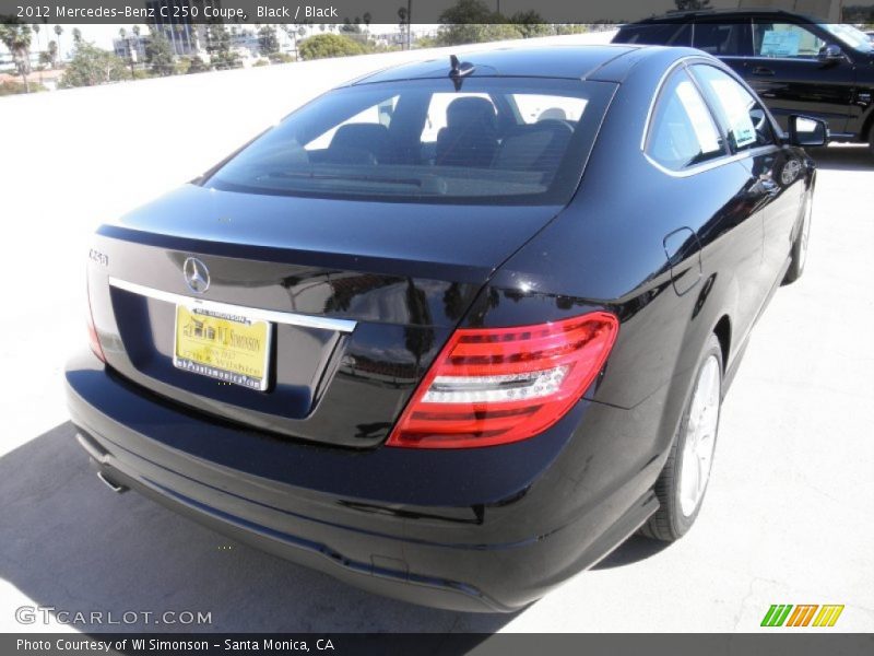 Black / Black 2012 Mercedes-Benz C 250 Coupe