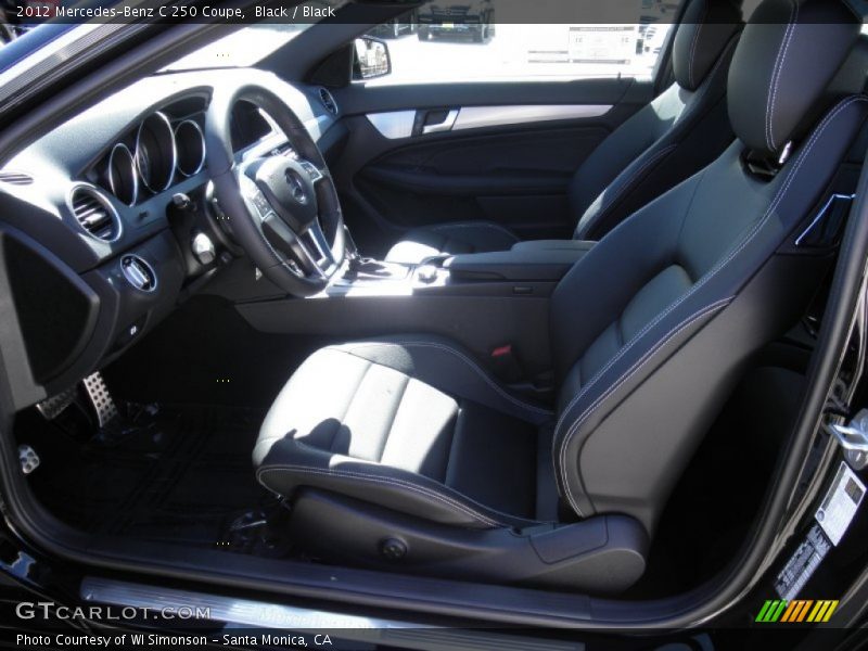 Black / Black 2012 Mercedes-Benz C 250 Coupe