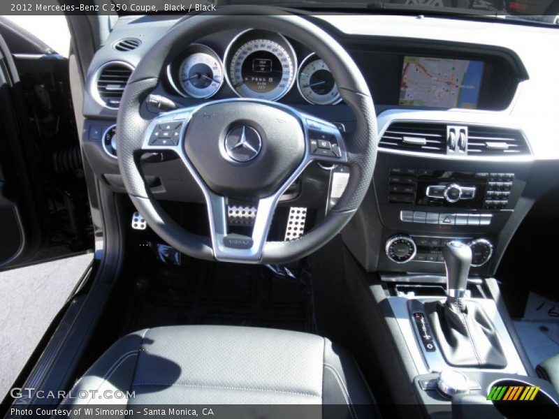 Black / Black 2012 Mercedes-Benz C 250 Coupe