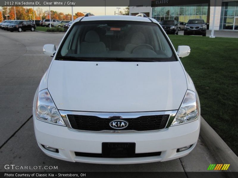 Clear White / Gray 2012 Kia Sedona EX