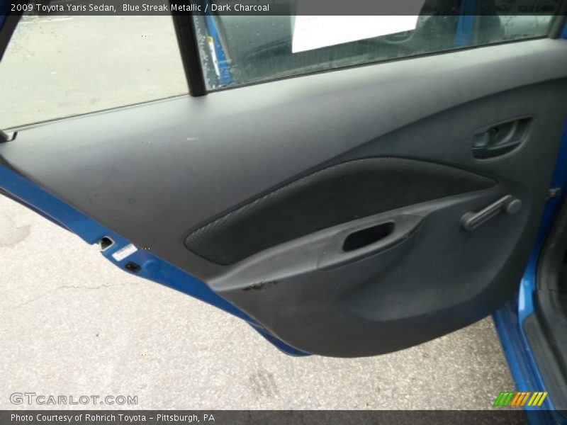 Blue Streak Metallic / Dark Charcoal 2009 Toyota Yaris Sedan