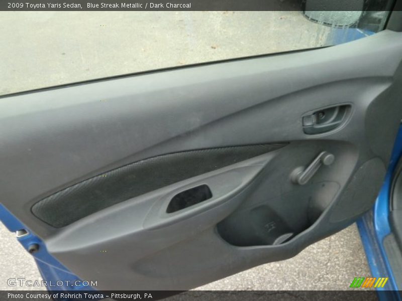 Blue Streak Metallic / Dark Charcoal 2009 Toyota Yaris Sedan