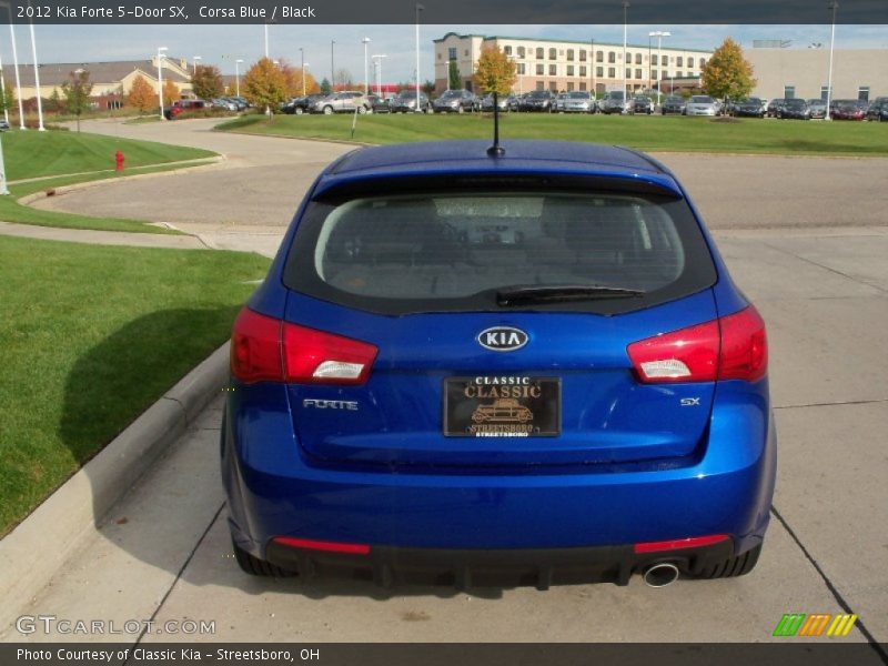Corsa Blue / Black 2012 Kia Forte 5-Door SX