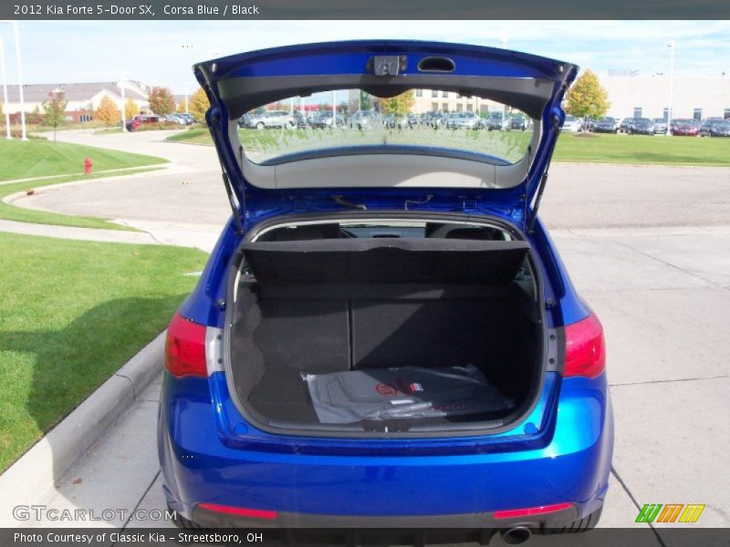 Corsa Blue / Black 2012 Kia Forte 5-Door SX