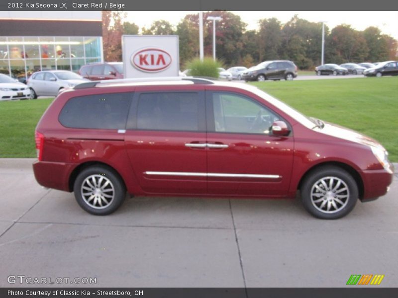 Claret Red / Beige 2012 Kia Sedona LX