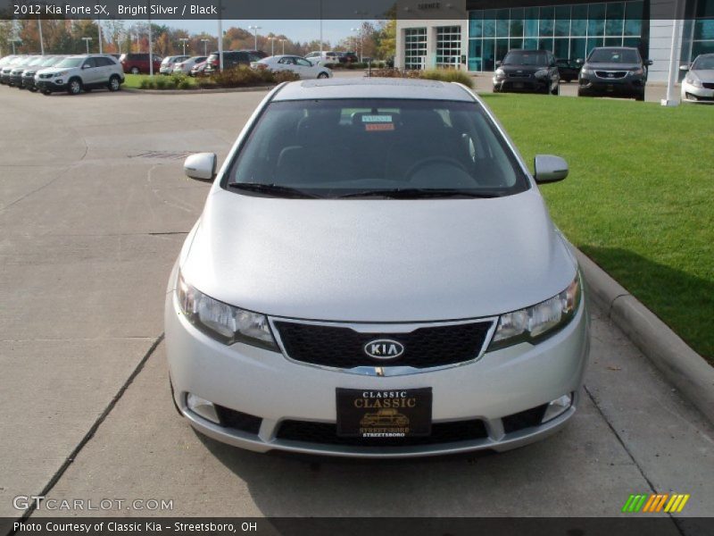 Bright Silver / Black 2012 Kia Forte SX