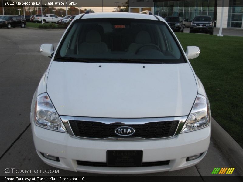 Clear White / Gray 2012 Kia Sedona EX