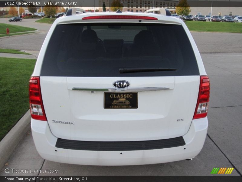 Clear White / Gray 2012 Kia Sedona EX