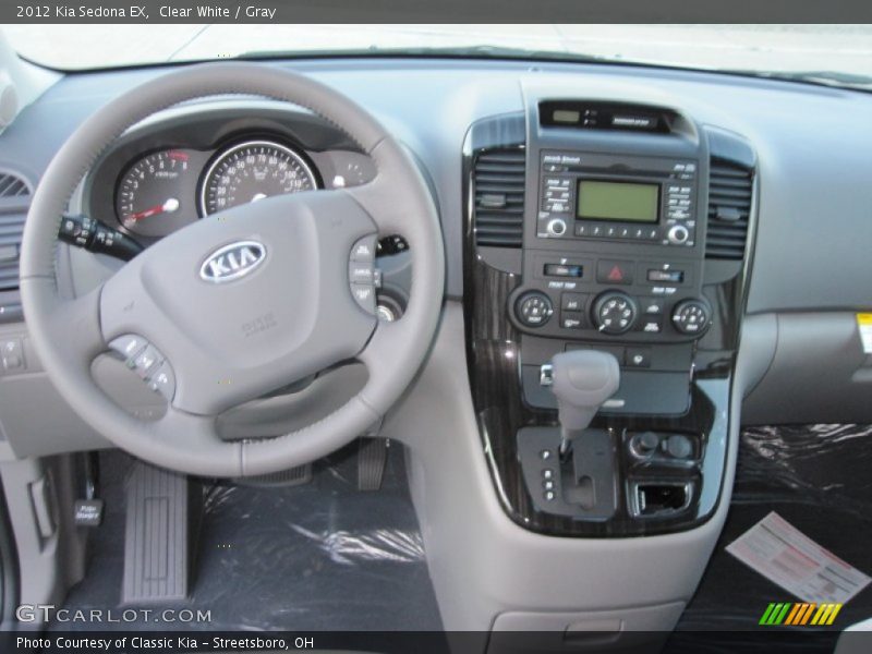 Clear White / Gray 2012 Kia Sedona EX