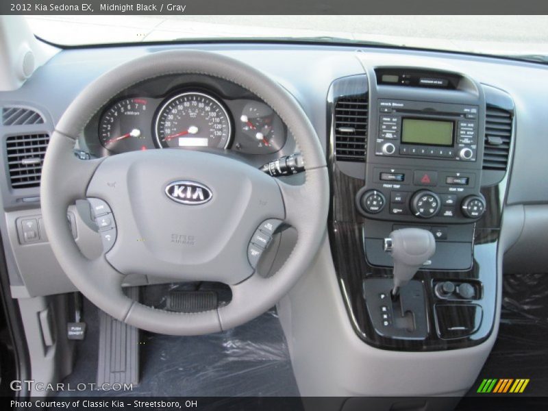 Midnight Black / Gray 2012 Kia Sedona EX