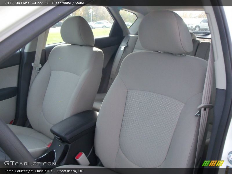 Clear White / Stone 2012 Kia Forte 5-Door EX