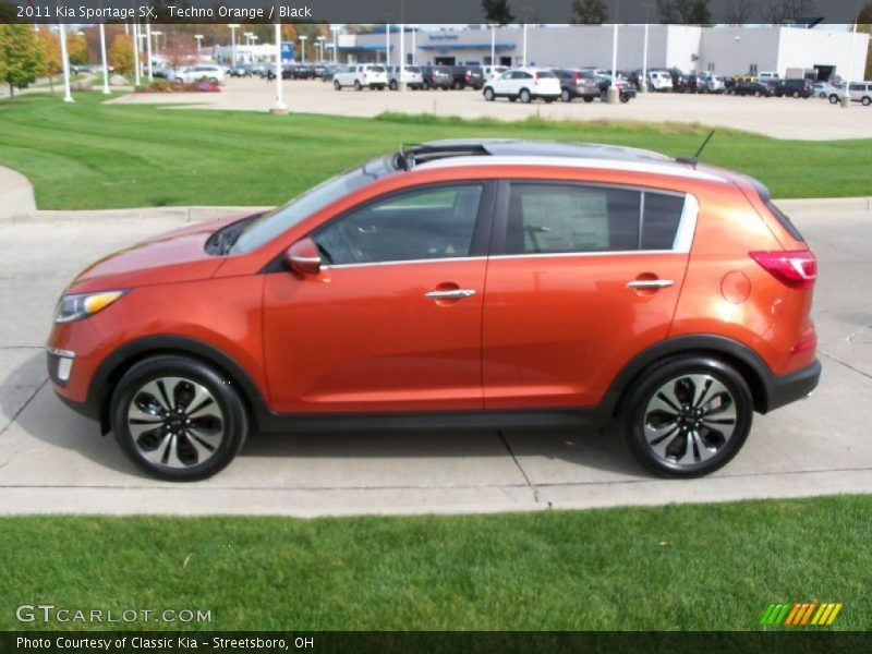  2011 Sportage SX Techno Orange