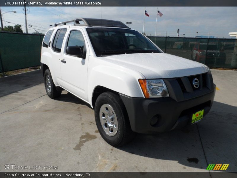 Avalanche White / Steel/Graphite 2008 Nissan Xterra S