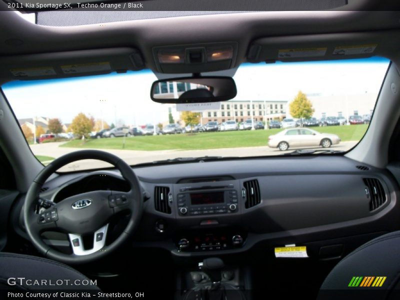 Techno Orange / Black 2011 Kia Sportage SX