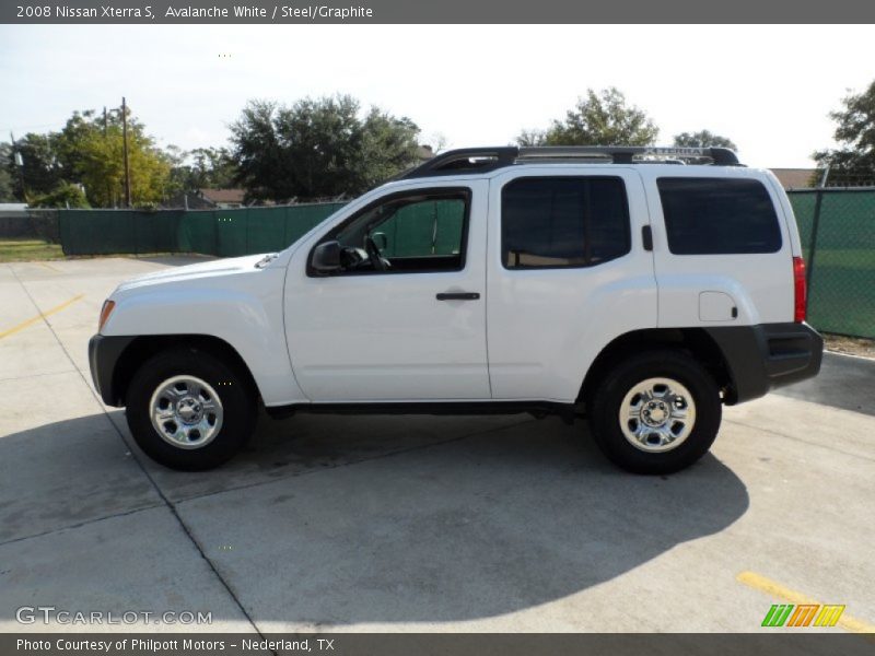 Avalanche White / Steel/Graphite 2008 Nissan Xterra S