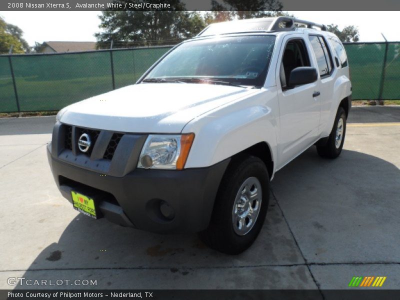 Avalanche White / Steel/Graphite 2008 Nissan Xterra S