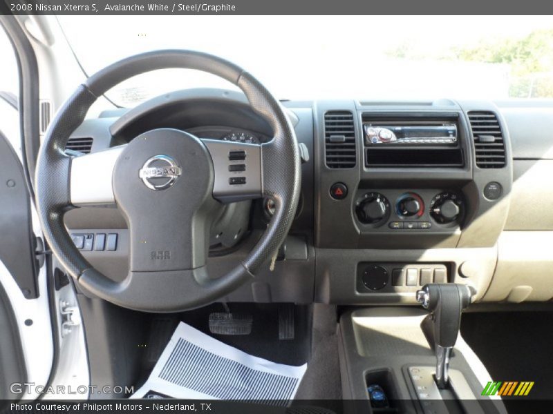 Avalanche White / Steel/Graphite 2008 Nissan Xterra S