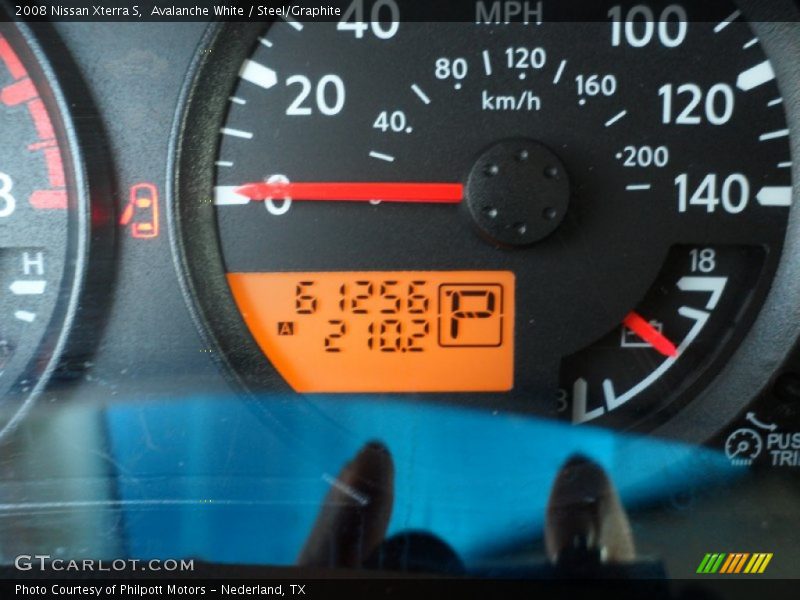 Avalanche White / Steel/Graphite 2008 Nissan Xterra S