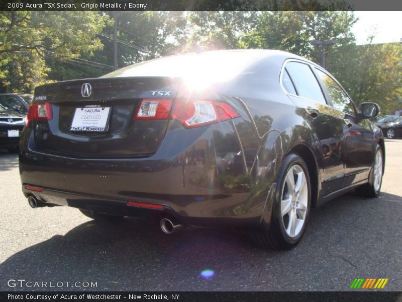 Grigio Metallic / Ebony 2009 Acura TSX Sedan