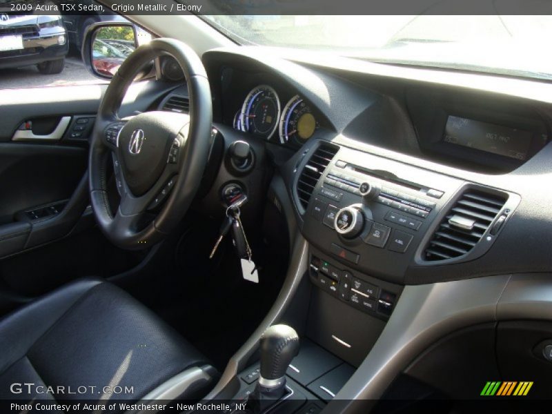 Grigio Metallic / Ebony 2009 Acura TSX Sedan