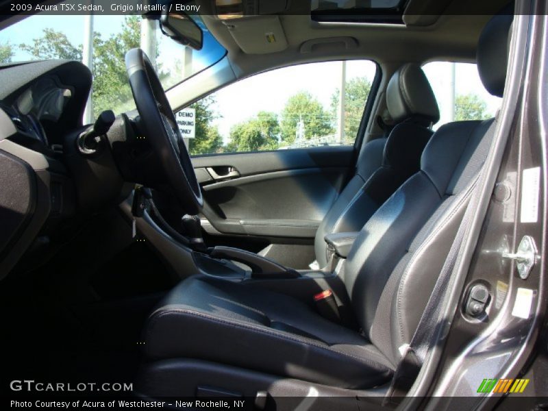 Grigio Metallic / Ebony 2009 Acura TSX Sedan