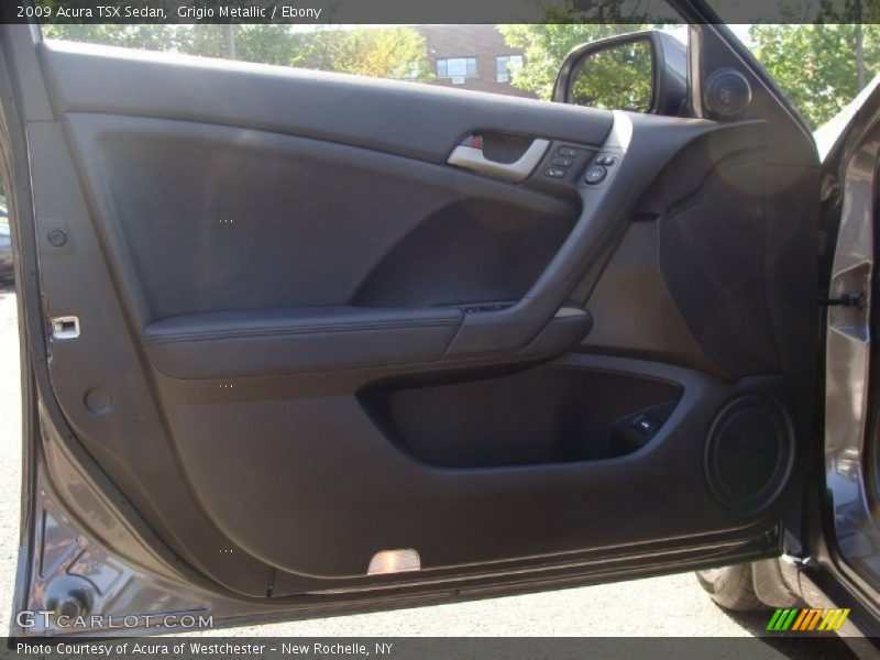 Grigio Metallic / Ebony 2009 Acura TSX Sedan