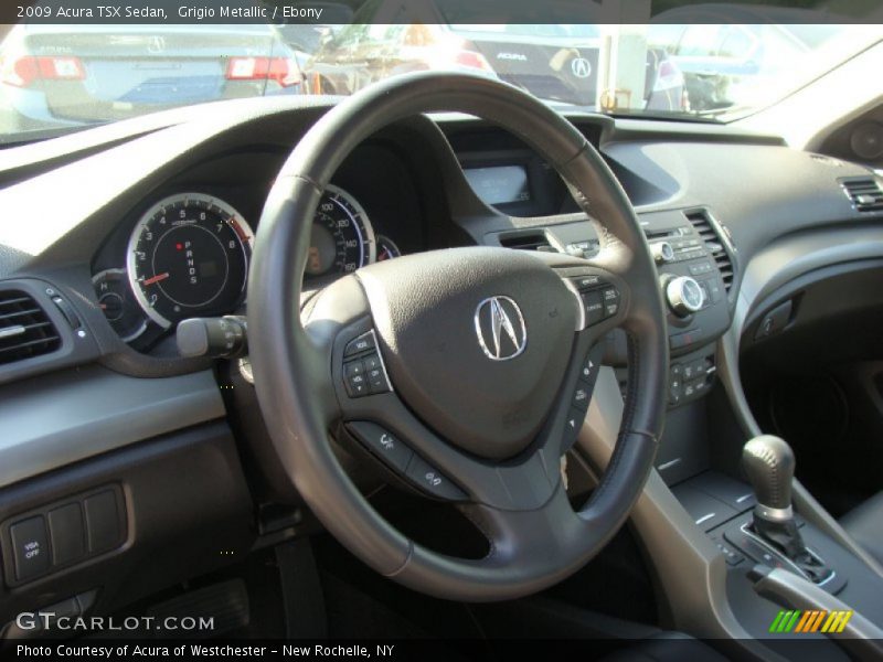 Grigio Metallic / Ebony 2009 Acura TSX Sedan