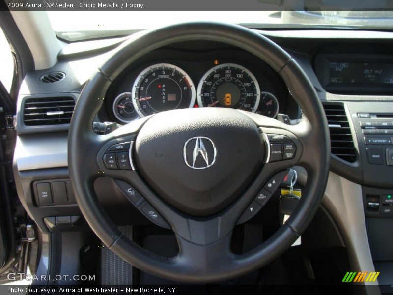 Grigio Metallic / Ebony 2009 Acura TSX Sedan