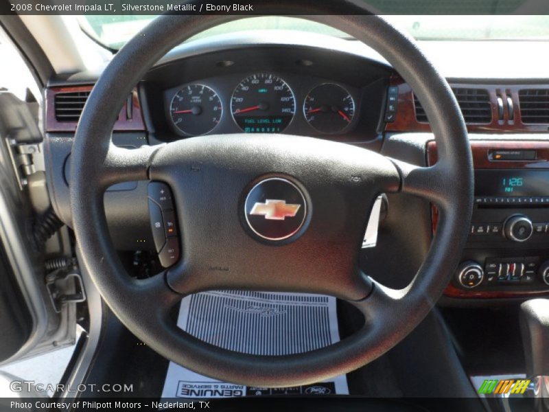 Silverstone Metallic / Ebony Black 2008 Chevrolet Impala LT