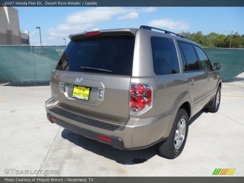 Desert Rock Metallic / Saddle 2007 Honda Pilot EX
