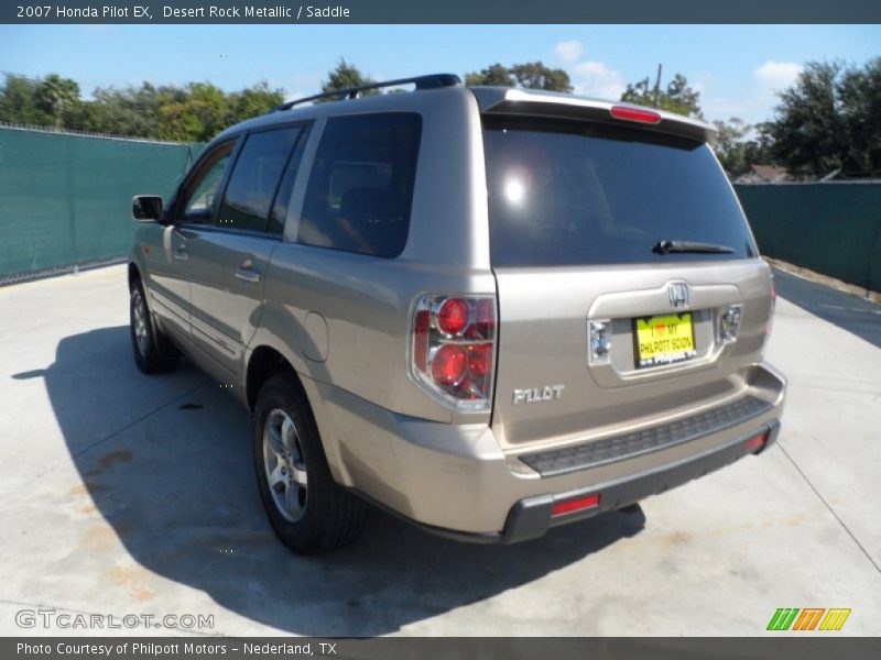 Desert Rock Metallic / Saddle 2007 Honda Pilot EX