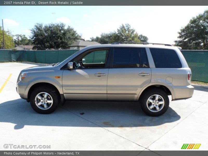Desert Rock Metallic / Saddle 2007 Honda Pilot EX