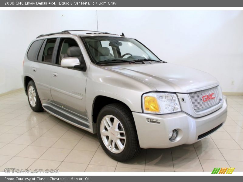 Liquid Silver Metallic / Light Gray 2008 GMC Envoy Denali 4x4