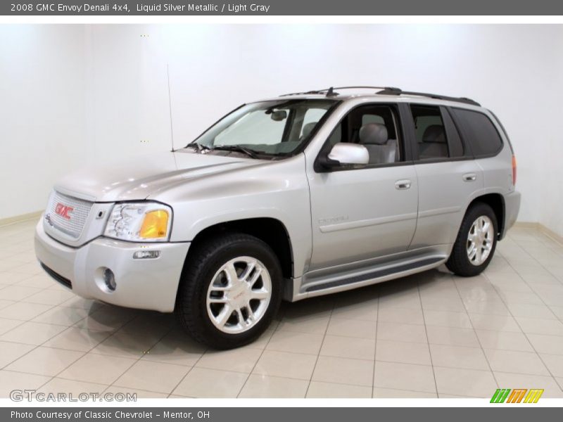 Liquid Silver Metallic / Light Gray 2008 GMC Envoy Denali 4x4