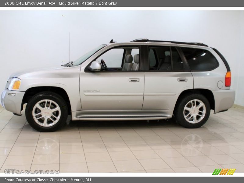 Liquid Silver Metallic / Light Gray 2008 GMC Envoy Denali 4x4