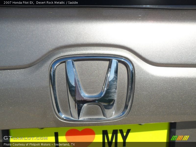 Desert Rock Metallic / Saddle 2007 Honda Pilot EX