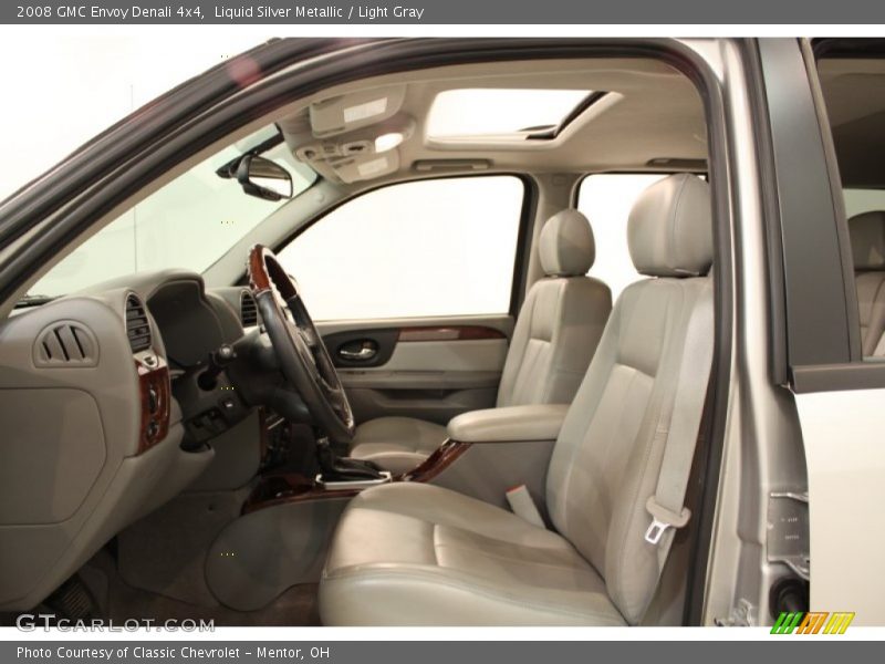 Liquid Silver Metallic / Light Gray 2008 GMC Envoy Denali 4x4