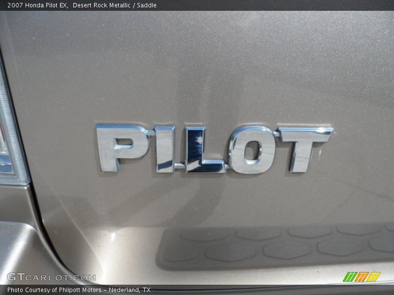 Desert Rock Metallic / Saddle 2007 Honda Pilot EX