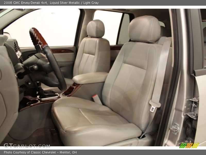 Liquid Silver Metallic / Light Gray 2008 GMC Envoy Denali 4x4