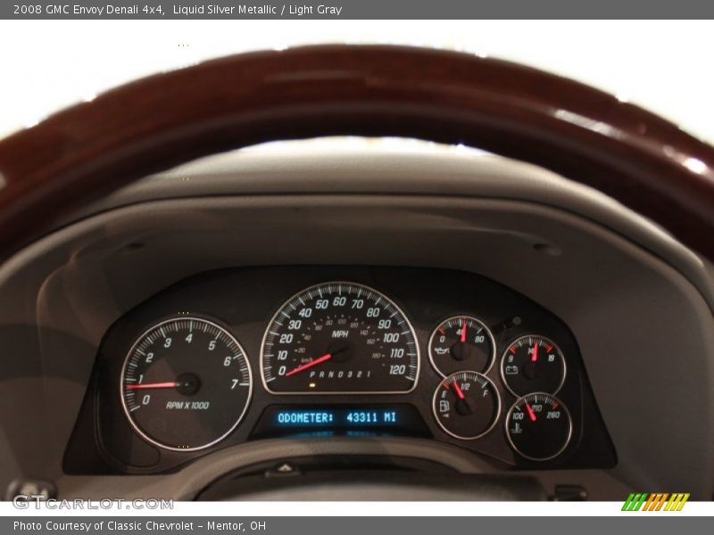 Liquid Silver Metallic / Light Gray 2008 GMC Envoy Denali 4x4