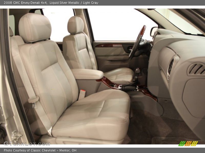 Liquid Silver Metallic / Light Gray 2008 GMC Envoy Denali 4x4