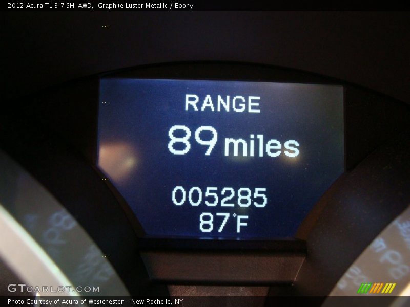Graphite Luster Metallic / Ebony 2012 Acura TL 3.7 SH-AWD