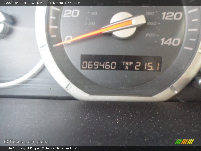 Desert Rock Metallic / Saddle 2007 Honda Pilot EX