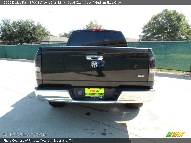 Black / Medium Slate Gray 2006 Dodge Ram 1500 SLT Lone Star Edition Quad Cab