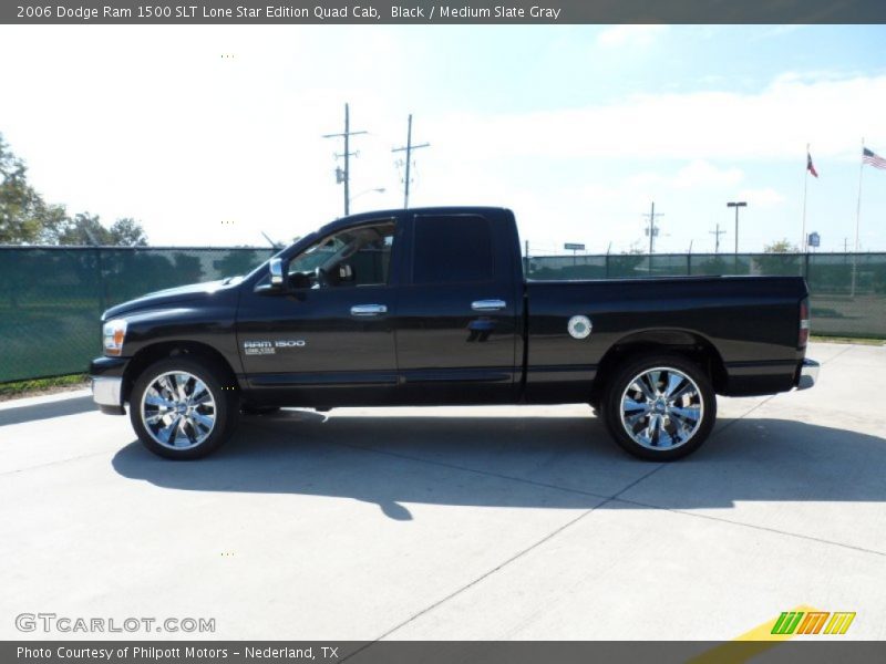 Black / Medium Slate Gray 2006 Dodge Ram 1500 SLT Lone Star Edition Quad Cab