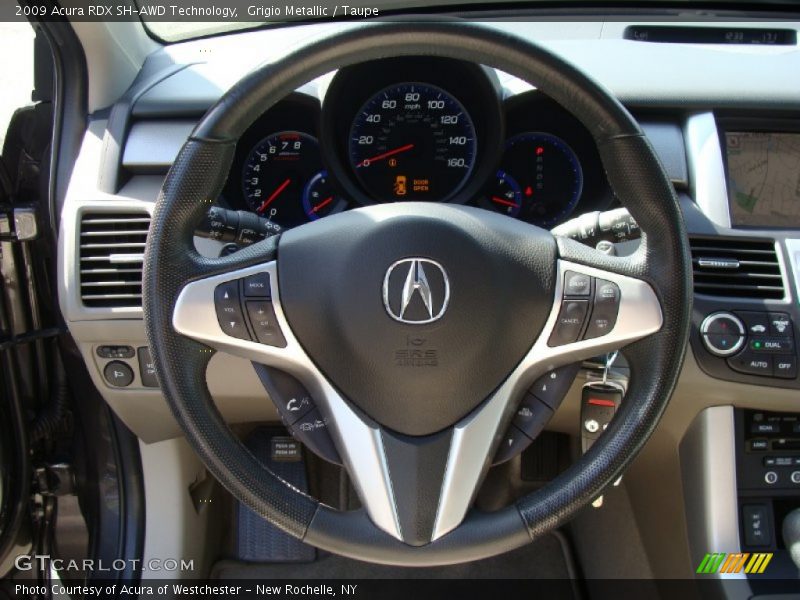 Grigio Metallic / Taupe 2009 Acura RDX SH-AWD Technology