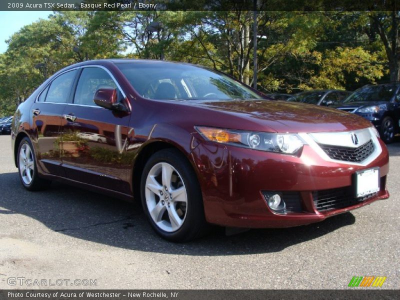 Basque Red Pearl / Ebony 2009 Acura TSX Sedan